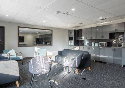 The El'Nor Lodge interior - kitchen and common area.