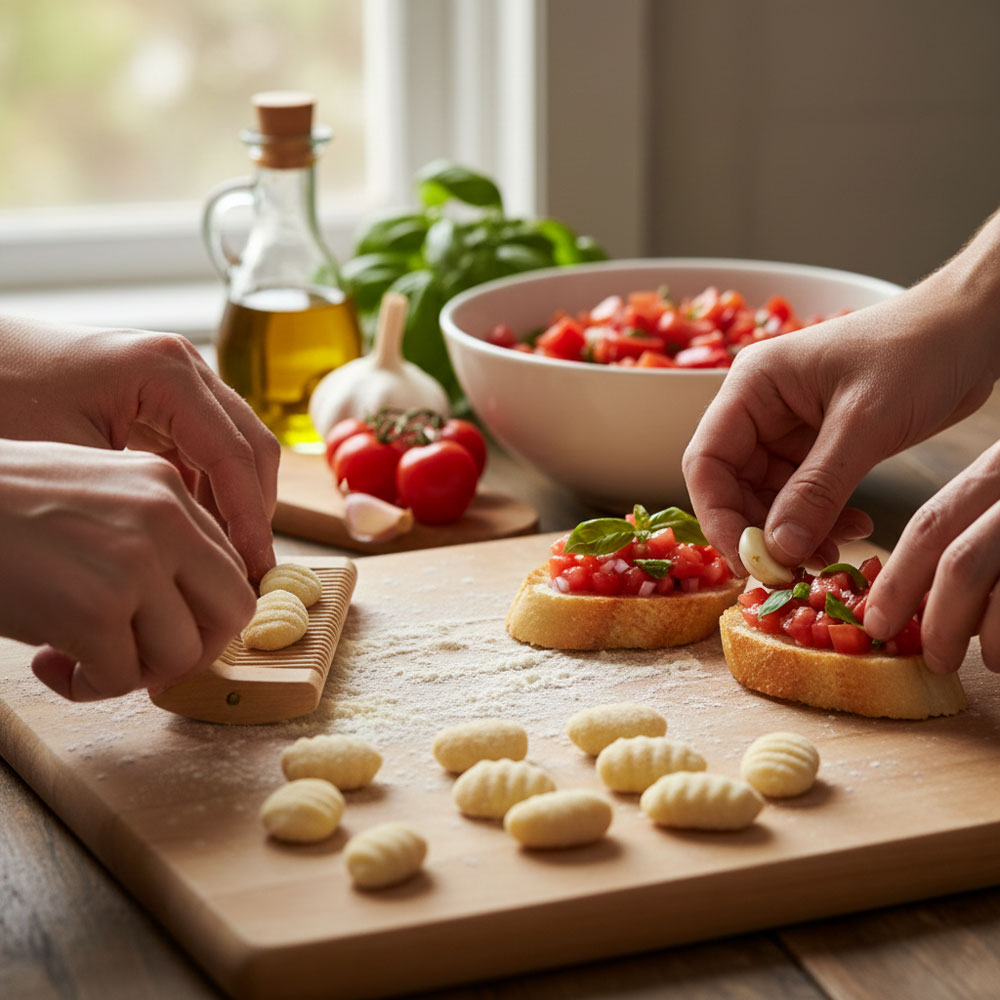 Gnocchi & Bruschetta Cooking Class