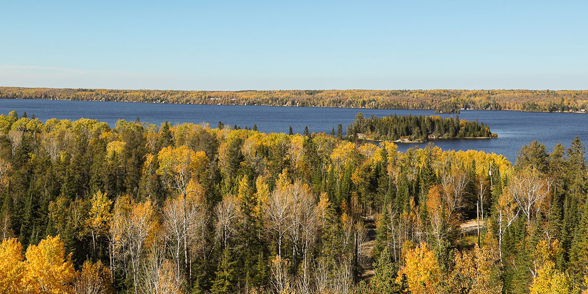 Falcon Lake, Manitoba, in autumn